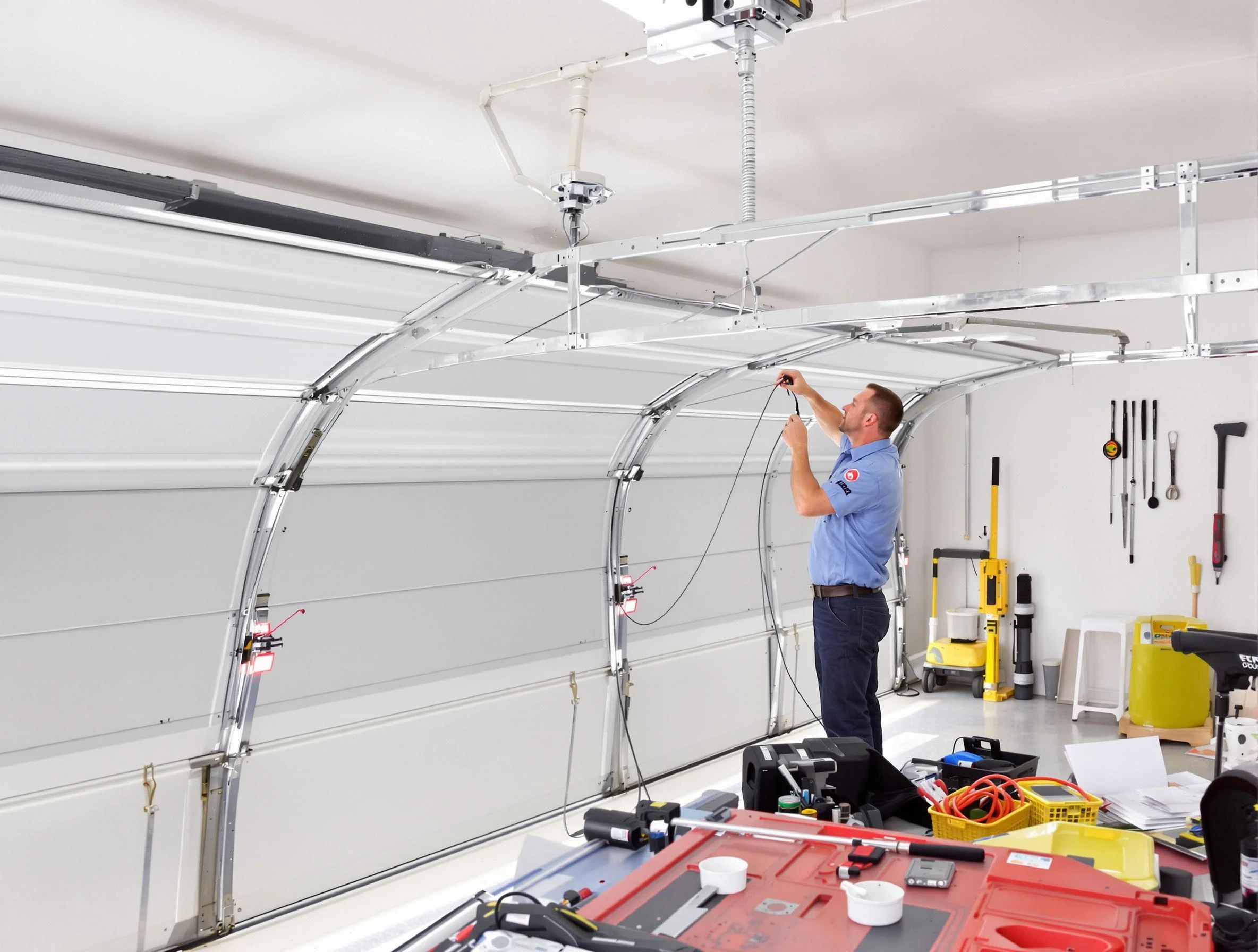 Garage door cable repair service by Naples Garage Door Repair in Naples