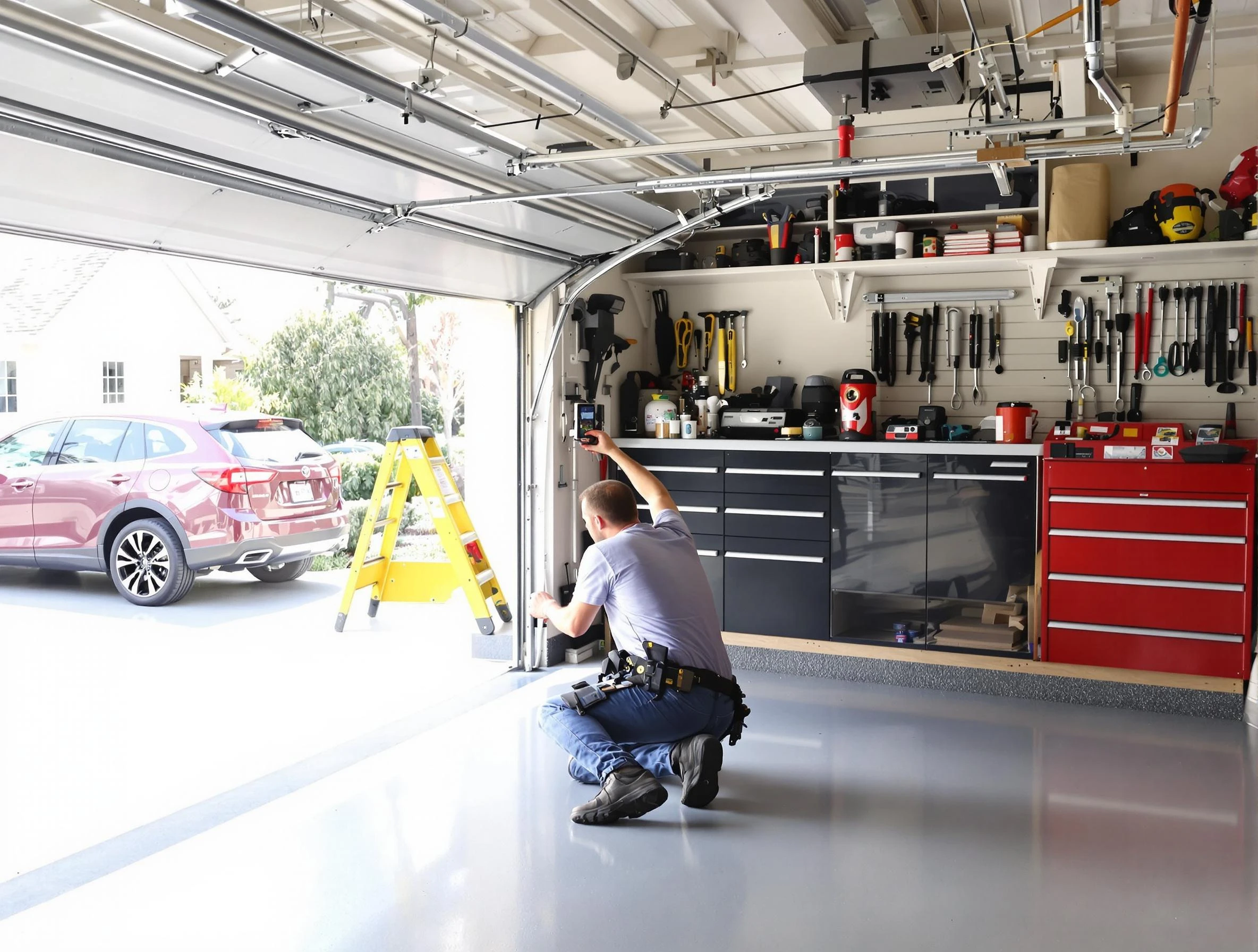 Local garage door repair service by Naples Garage Door Repair in Naples